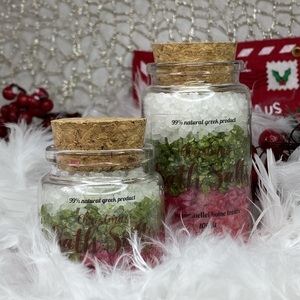 Χριστουγεννιάτικα αρωματικά Άλατα 100ml Kaimemellei, Christmas Bath Salts - γυαλί, χριστουγεννιάτικα δώρα, σετ δώρου, 100% φυτικό - 2