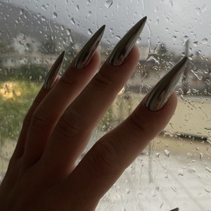 Press On Nails - Blond Chrome - 3