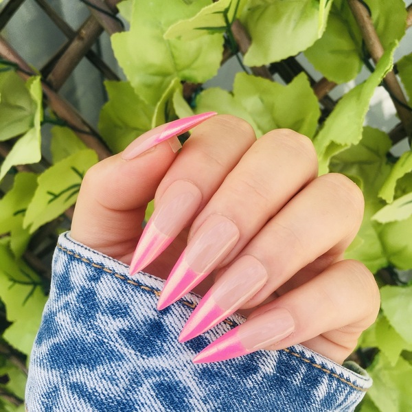 Press On Nails - Pink Chrome - μακιγιάζ και νύχια - 4
