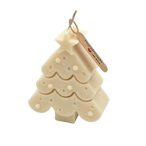 Χριστουγεννιάτικο Χειροποίητο Φυσικο Κερί Σόγιας - Δεντράκι 65γρ, 9x7x3cm - αρωματικά κεριά, χριστουγεννιάτικα δώρα, κερί σόγιας, soy candles