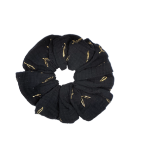 XL scrunchie απο μουσελίνα - ύφασμα, λαστιχάκια μαλλιών - 2