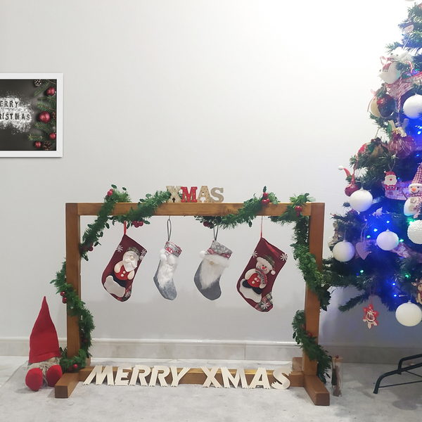 Χριστουγεννιάτικο Διακοσμητικό Stand απο Ξύλο 90*65*40 - ξύλο, vintage, μαμά, αγγελάκι - 2