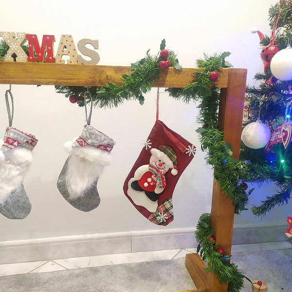 Χριστουγεννιάτικο Διακοσμητικό Stand απο Ξύλο 90*65*40 - ξύλο, vintage, μαμά, αγγελάκι - 4