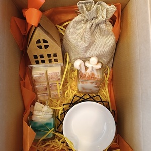 SANTA BOX 1 - χειροποίητα, αρωματικά κεριά, χριστουγεννιάτικα δώρα, κεριά, 100% φυτικό - 2