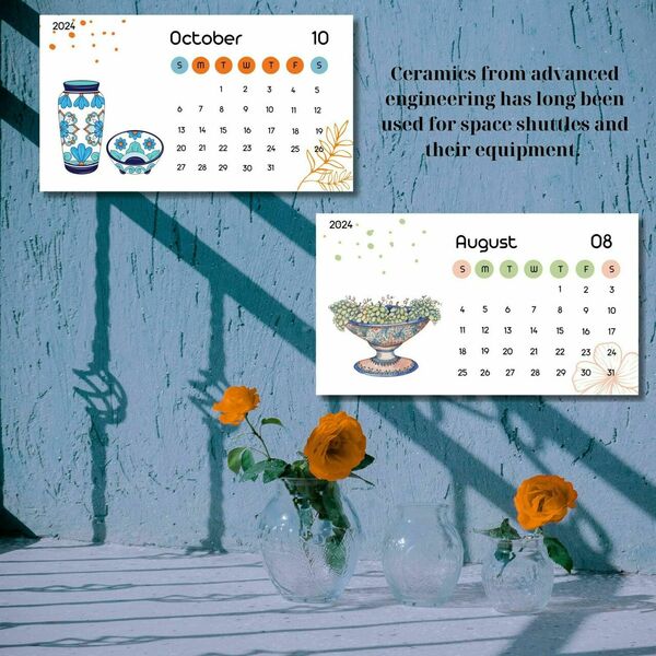 2024 Calendar for Ceramics' Lovers - διακόσμηση, ημερολόγια - 3