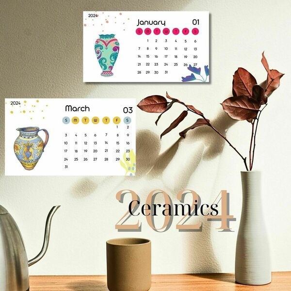 2024 Calendar for Ceramics' Lovers - διακόσμηση, ημερολόγια - 4