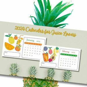 2024 Calendar for Juice Lovers - διακόσμηση, ημερολόγια - 2