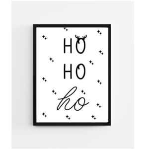 Χριστουγεννιάτικη αφίσα ho ho ho - αφίσες