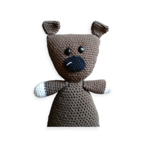 Χειροποίητο πλεκτό παιδικό κουκλάκι Teddy bear -AMI64 - λούτρινα - 3