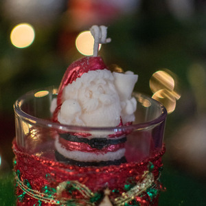 Αρωματικό Κερί Σόγιας Σε Ποτήρι 180γρ Με Άρωμα Μήλο-Κανέλα - αρωματικά κεριά, χριστουγεννιάτικα δώρα, άγιος βασίλης, soy candles