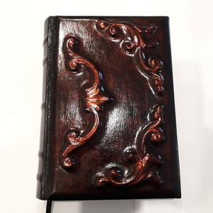 Δερμάτινο σημειωματάριο [notebook] με διαστάσεις 17x25cm,με 300 λευκές σελίδες από χαρτί 100g και εξώφυλλο από ανάγλυφο δέρμα 2 - ημερολόγια, ειδη δώρων