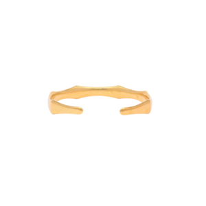 Γυναικείο βραχιόλι χρυσό με γωνίες από zamak 24k επίχρυσο - επιχρυσωμένα, zamak, χεριού, χειροπέδες, αυξομειούμενα - 3