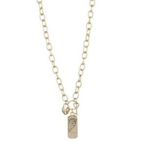 Lucky charm necklace 2024 #1 - επιχρυσωμένα, κοντά, ατσάλι, γούρια, φθηνά