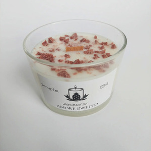 Τσουρέκι από λευκό κερί σόγιας (6cm × 8cm × 8cm 130ml) - αρωματικά κεριά, vegan friendly, soy candle, soy wax