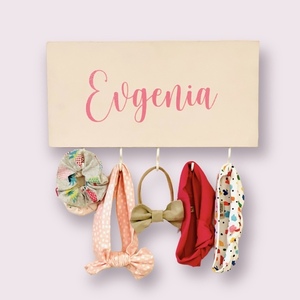 Personalised Hair Accesories Hanger - ξύλο