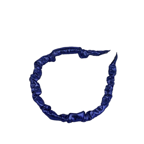 Sparkling Blue Skinny Hairband - ύφασμα, στέκες