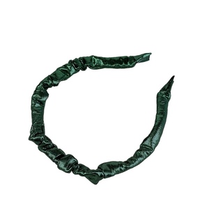Sparkling Green Skinny Hairband - ύφασμα, στέκες
