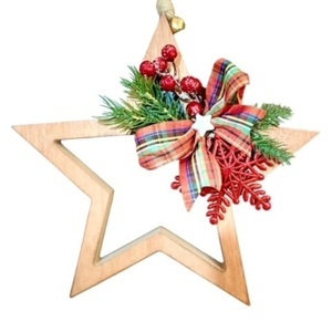 Αστέρι διακοσμητικο τοιχου Χριστουγεννιατικο - ξύλο, αστέρι, στολίδια