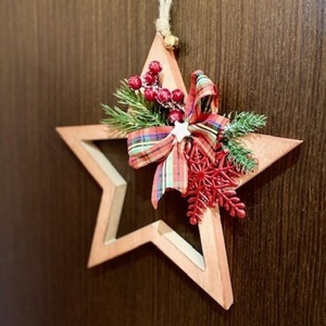 Αστέρι διακοσμητικο τοιχου Χριστουγεννιατικο - ξύλο, αστέρι, στολίδια - 2