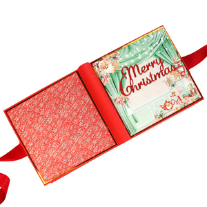 Χριστουγεννιάτικό χειροποίητο άλμπουμ "Merry Christmas" - χαρτί, άλμπουμ, για φωτογραφίες, merry christmas, χριστουγεννιάτικα δώρα - 2