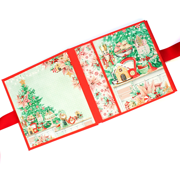 Χριστουγεννιάτικό χειροποίητο άλμπουμ "Merry Christmas" - χαρτί, άλμπουμ, για φωτογραφίες, merry christmas, χριστουγεννιάτικα δώρα - 3