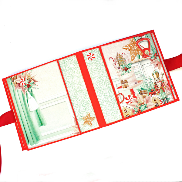 Χριστουγεννιάτικό χειροποίητο άλμπουμ "Merry Christmas" - χαρτί, άλμπουμ, για φωτογραφίες, merry christmas, χριστουγεννιάτικα δώρα - 5