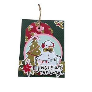 Κάρτα Χριστουγεννιάτικη Xιονάνθρωπος - χαρτί, ευχετήριες κάρτες, δέντρο, προσωποποιημένα