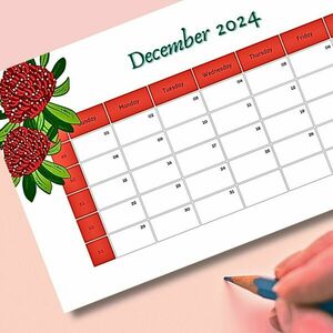 Floral Calendar 2024 - διακόσμηση, ημερολόγια - 4