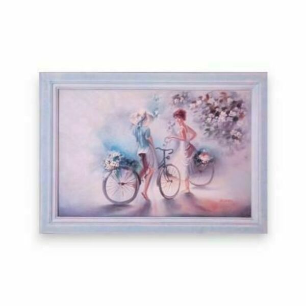 Πίνακας "Κοπέλες με ποδήλατα" - πίνακες & κάδρα
