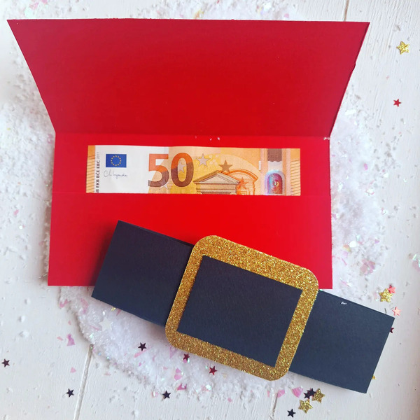Money gift holder Άγιος Βασίλης 18εκ κόκκινο - χαρτί, άγιος βασίλης, ευχετήριες κάρτες - 3