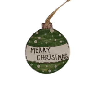 Κεραμικό στολίδι• - πηλός, στολίδια, christmas decoration, μπάλες
