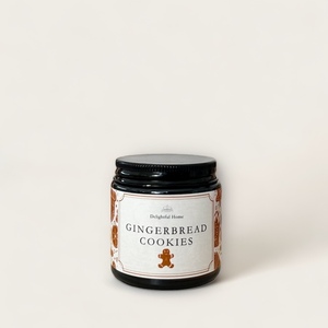 Gingerbread Αρωματικό κερί 100ml σε καραμελέ βαζάκι - αρωματικά κεριά, χριστούγεννα, χριστουγεννιάτικα δώρα