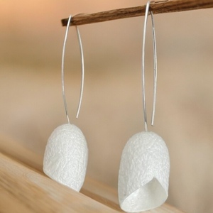 Shang Dynasty white - ατσάλι, boho, κρεμαστά, νυφικά, γάντζος - 4