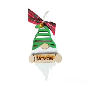 Christmas gnome δώρο για τους νονούς - ξύλο, νονά, στολίδια