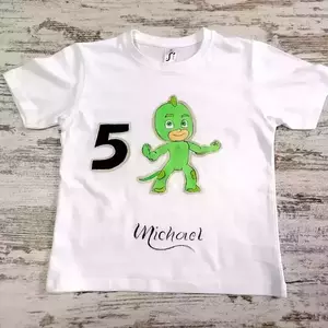 Handpainted παιδικό T-shirt 100% βαμβακερό Gekko - βρεφικά φορμάκια, παιδικά ρούχα, βρεφικά ρούχα