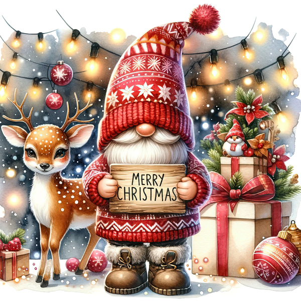 Αφίσα Χριστουγεννιάτικη 21x30εκ. Christmas Gnomes 13 - αφίσες