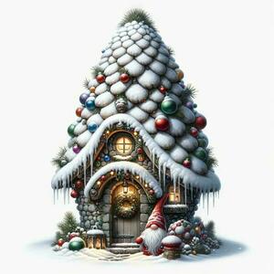 Αφίσα Χριστουγεννιάτικη 21x30εκ. Christmas Gnomes House 1 - αφίσες
