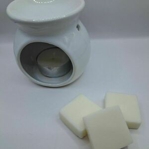 Κυβάκια wax melt σόγιας σε λευκό χρώμα 4τμχ - δωράκι, αρωματικά κεριά, waxmelts, soy wax - 2