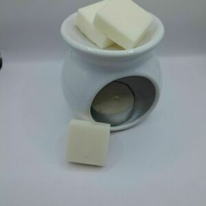 Κυβάκια wax melt σόγιας σε λευκό χρώμα 4τμχ - δωράκι, αρωματικά κεριά, waxmelts, soy wax - 5