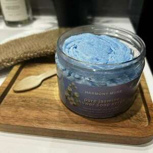 Αφρόλουτρο με Scrub 2σε1 Econony Size 350ml - Γιασεμί - χειροποίητα, 100% φυτικό