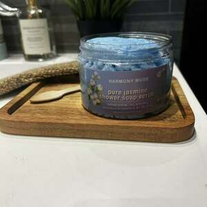 Αφρόλουτρο με Scrub 2σε1 Econony Size 350ml - Γιασεμί - χειροποίητα, 100% φυτικό - 3