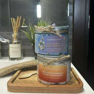 Αφρόλουτρο με Scrub 2σε1 Econony Size 350ml - Γιασεμί - χειροποίητα, 100% φυτικό - 4
