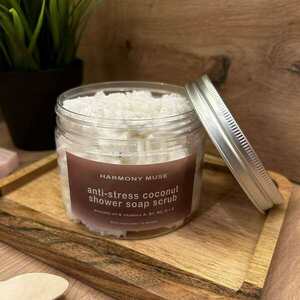 Αφρόλουτρο με Scrub 2σε1 Econony Size 350ml - Anti Stress - χειροποίητα, 100% φυσικό