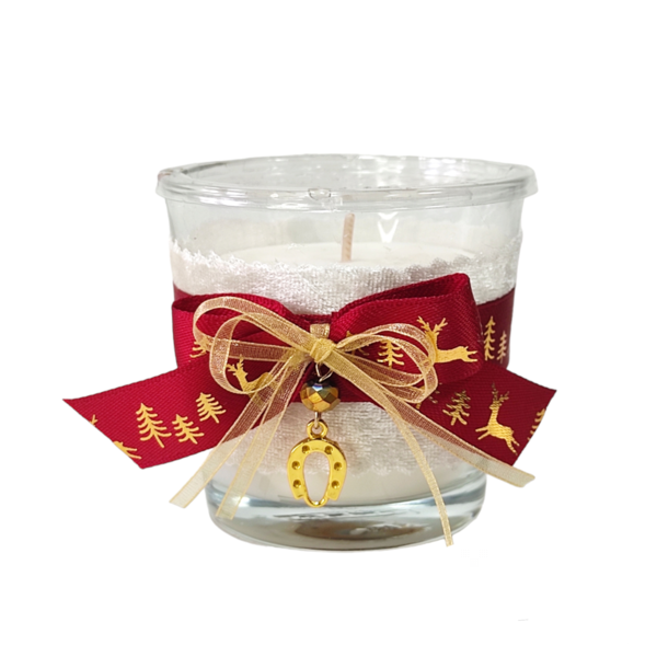 Κερί αρωματικό με πέταλο - ύφασμα, μέταλλο, κερί, κεριά & κηροπήγια