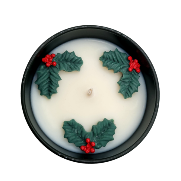 Κερί σόγιας σε κυπαρισσί δοχείο με άρωμα - αρωματικά κεριά, διακοσμητικά, χριστουγεννιάτικα δώρα, κερί σόγιας, vegan κεριά - 2