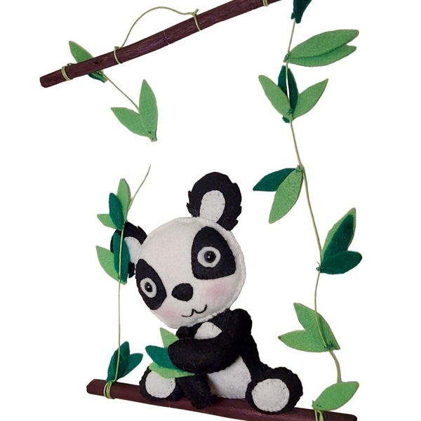 Κρεμαστό τοίχου Panda - κορίτσι, αγόρι, κρεμαστό διακοσμητικό - 3