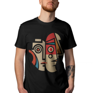 COLORFUL FACES - t-shirt, unisex gifts, 100% βαμβακερό - 2