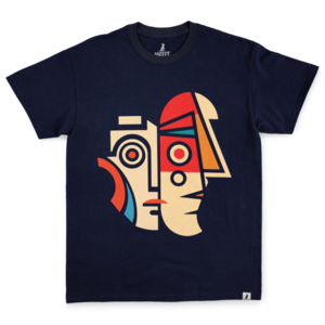 COLORFUL FACES - t-shirt, unisex gifts, 100% βαμβακερό - 3