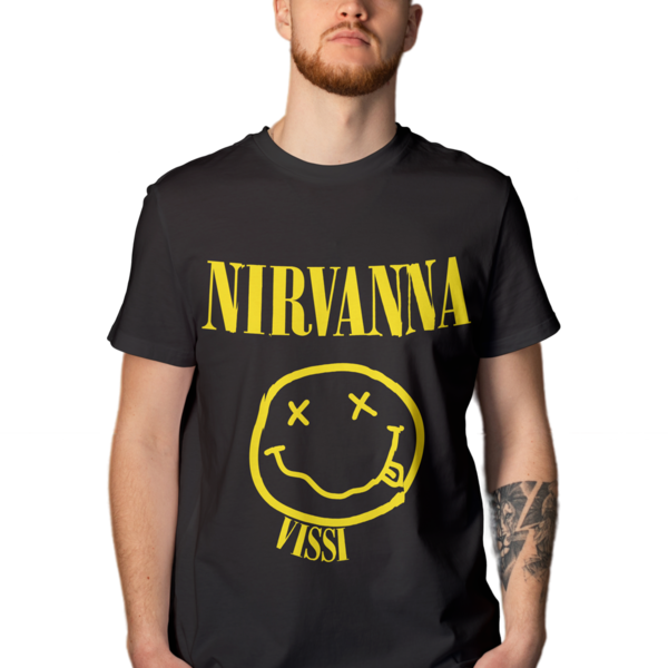 NIRVANNA VISSI - t-shirt, unisex gifts, 100% βαμβακερό - 2