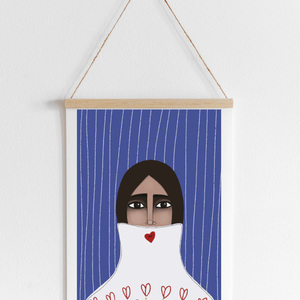Heartfelt kisses artprint (30x40cm) - αφίσες